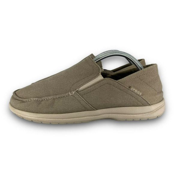 Crocs Santa Cruz Convertible Slip On Loafers 204834 Relaxed Fit Khaki Men 10 - Picture 2 of 9